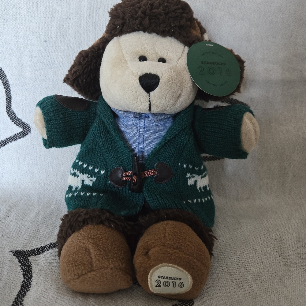 Starbucks Bearista Bear Stuffed Animal Plush - Winter Holiday Edition 🎄🧸